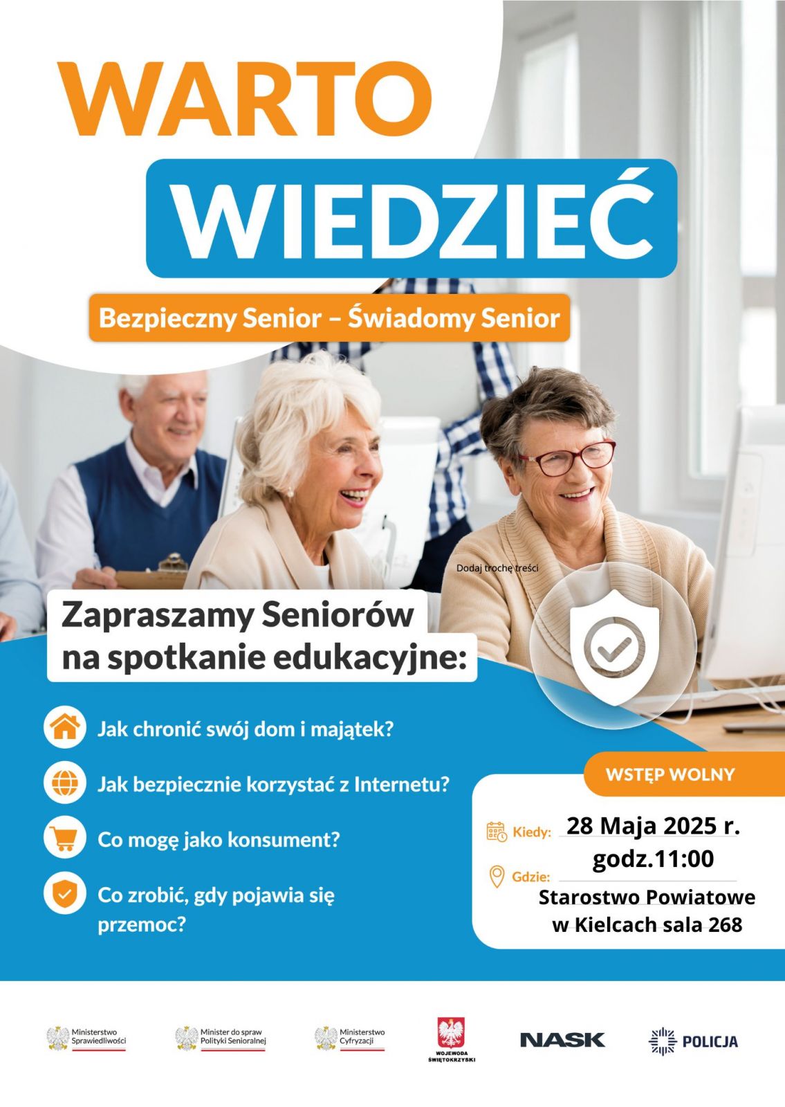 Spotkanie edukacyjne dla seniorów